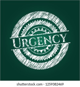 Urgency with chalkboard texture