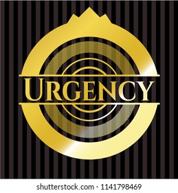 Urgency golden emblem