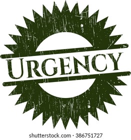 Urgency grunge stamp