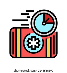 urgency help color icon vector. urgency help sign. isolated symbol illustration