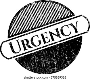 Urgency rubber grunge texture stamp