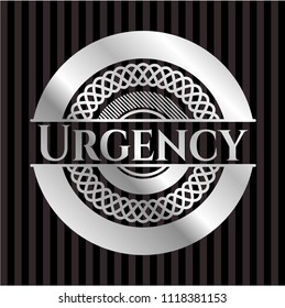 Urgency silvery emblem