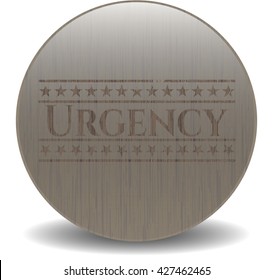 Urgency wood signboards