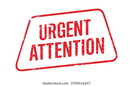 Urgent Attention Stamp Vector Art