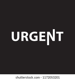 Urgent build logo icon vector template