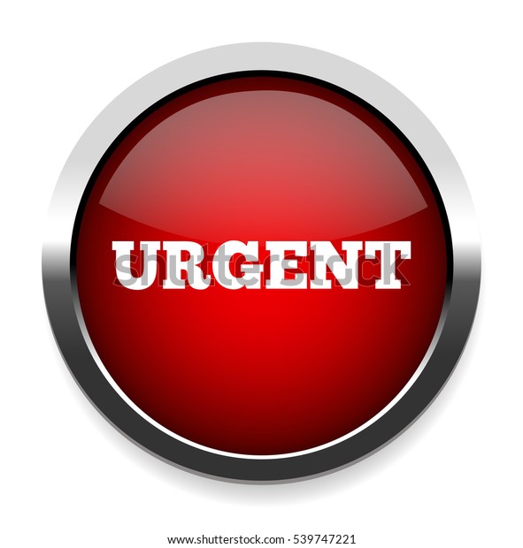 Urgent Button Stock Vector Royalty Free