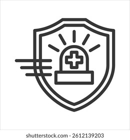 Urgent Care Icon Vector Illustration Outline