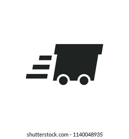 urgent cargo vector icon