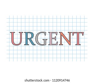 urgent concept- vector illustration