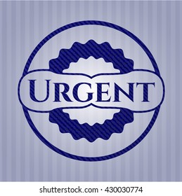 Urgent denim background