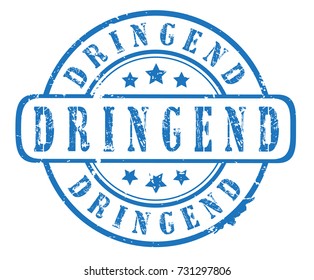 urgent (german) grunge stamp, vector illustration