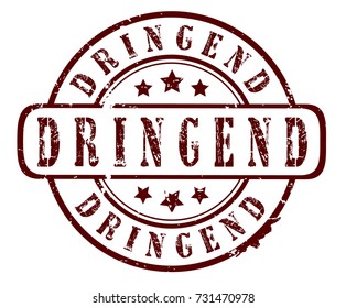 urgent (german) grunge stamp, vector illustration