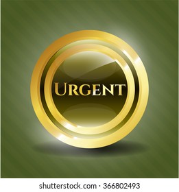 Urgent gold badge