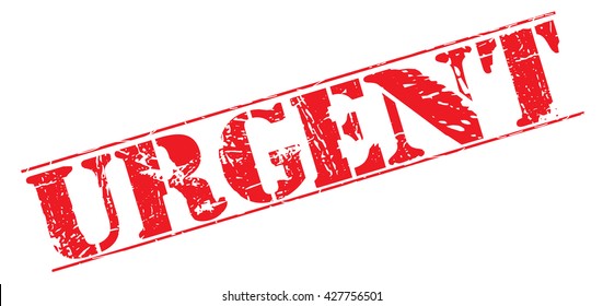urgent grunge stamp, vector illustration
