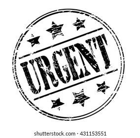 urgent grunge stamp, vector illustration 