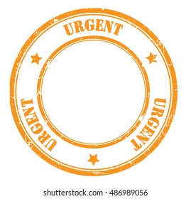 urgent grunge stamp, vector illustration