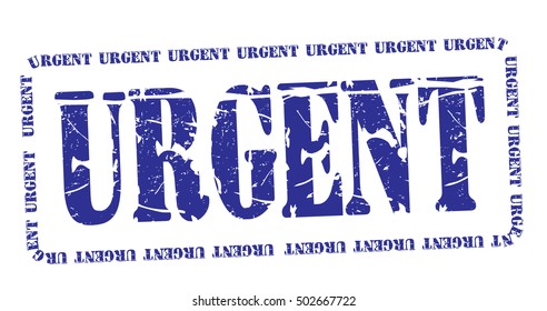 urgent grunge stamp, vector illustration