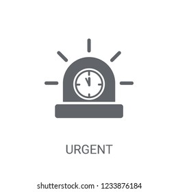 Urgent icon. Trendy Urgent logo concept on white background from Human Resources collection