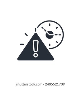 urgent icon. vector.Editable stroke.linear style sign for use web design,logo.Symbol illustration.