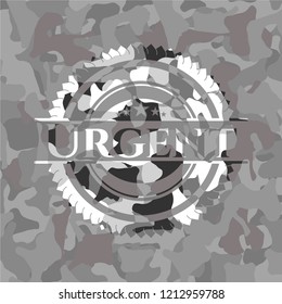 Urgent on grey camo pattern