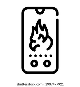 urgent question and calling to call center line icon vector. urgent question and calling to call center sign. isolated contour symbol black illustration