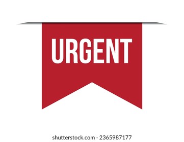 ilustración vectorial de diseño de banderas rojas urgente