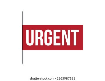 urgent red banner design vector illustration