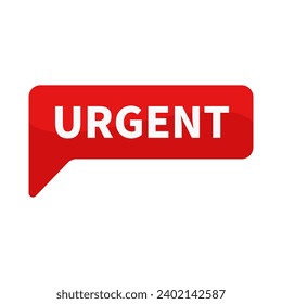 Urgent In Red Rectangle Shape For Information Announcement Sale Promotion Business Marketing Social Media
