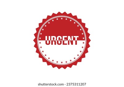 Urgent red ribbon label banner. Open available now sign or Urgent tag.