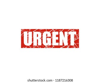 Urgent red stamp