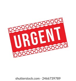 urgent Rubber stamp design. VECTOR ILLUSTRATION.