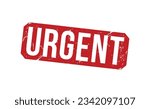 URGENT rubber stamp vector illustration on white background.
