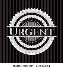 Urgent silver emblem