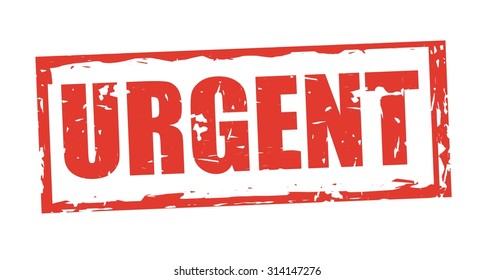 urgent stamp design, vector illustration eps10 graphic 
