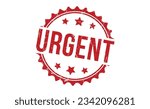 URGENT stamp red rubber stamp on white background. URGENT stamp sign. URGENT stamp.