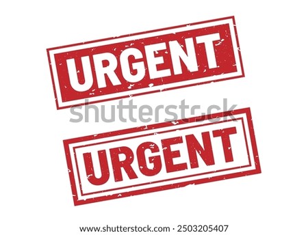 Urgent stamp sign red rectangle grunge style