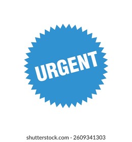 urgent tag. urgent isolated peeler vector template