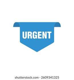 urgent tag. urgent isolated peeler vector template