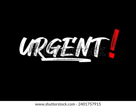 urgent typography t-shirt design vector