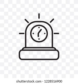 Urgent vector linear icon isolated on transparent background, Urgent transparency concept can be used for web and mobile