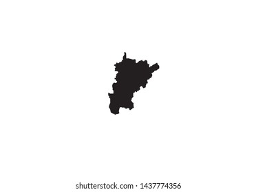 Uri canton outline map Switzerland country state region