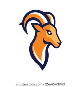 urial mascot logo design vector art illustration on white background