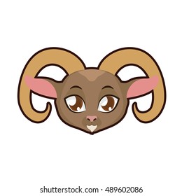 Urial portrait illustration