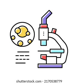 análisis urico en el vector de iconos de color de gota. análisis urico en el signo de gota. ilustración de símbolo aislado