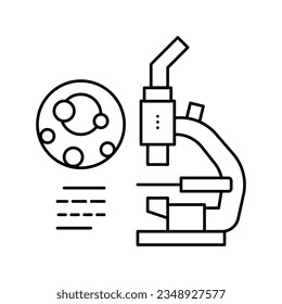 análisis urico en el vector de icono de la línea de gota. análisis urico en el signo de gota. símbolo de contorno aislado ilustración negra