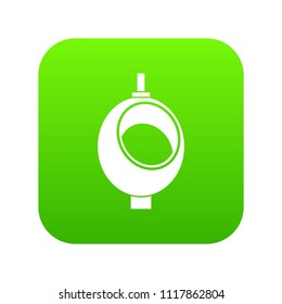 Urinal or chamber pot for men icon digital green for any design isolated on white vector illustration
