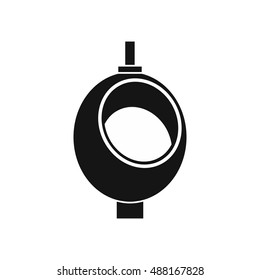 Urinal or chamber pot for men icon in simple style on a white background vector illustration