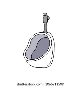 urinal doodle icon