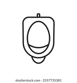 Urinal icon Black and white logo