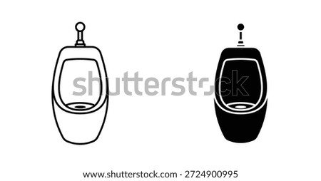 Urinal icon graphic design. Vector icon illustrations